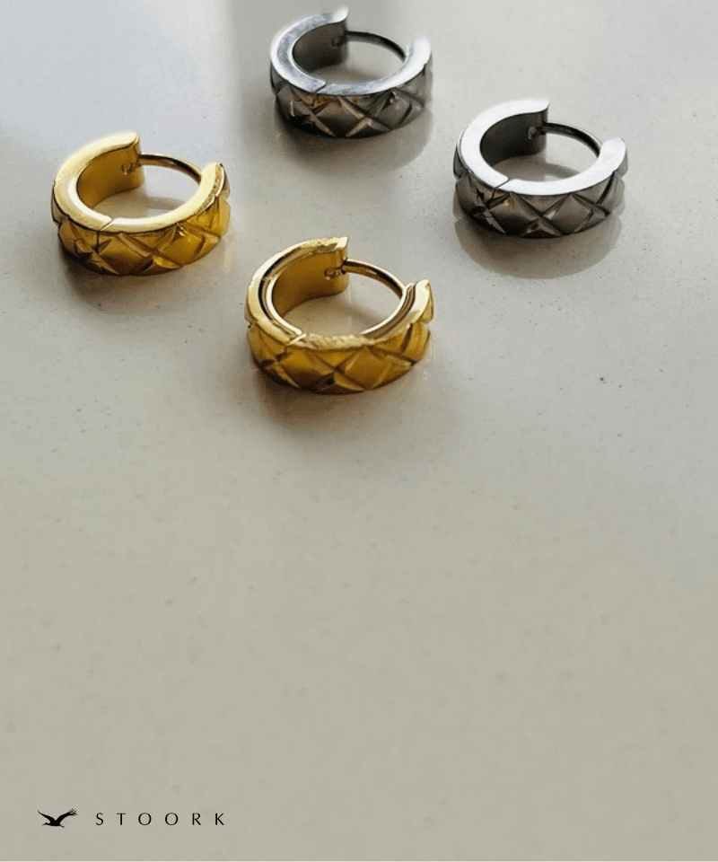 Quilted Mini Hoop Pierce - stoork
