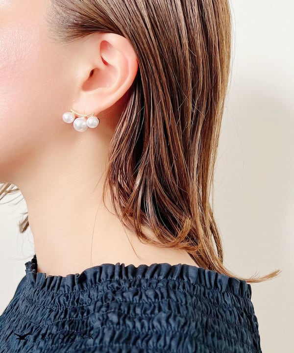 【再入荷】s925 3Pearl Pierce - stoork