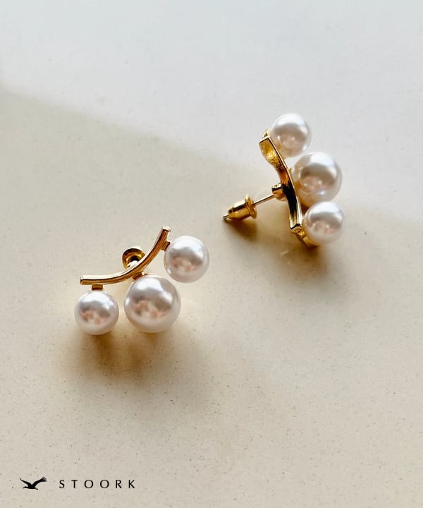 【再入荷】s925 3Pearl Pierce - stoork