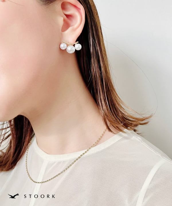 【再入荷】s925 3Pearl Pierce - stoork