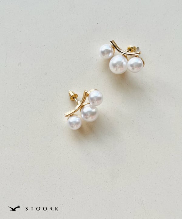 【再入荷】s925 3Pearl Pierce - stoork