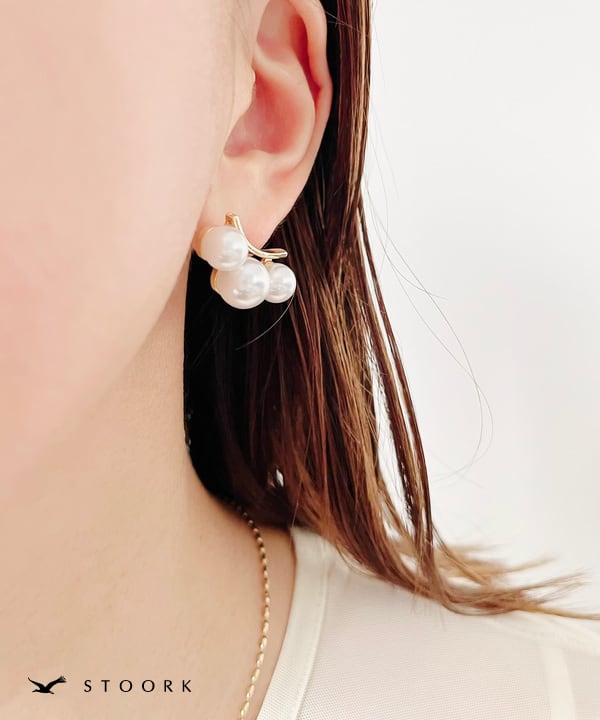 【再入荷】s925 3Pearl Pierce - stoork