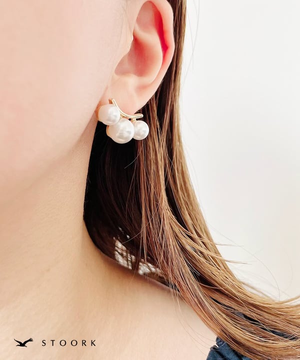 【再入荷】s925 3Pearl Pierce - stoork