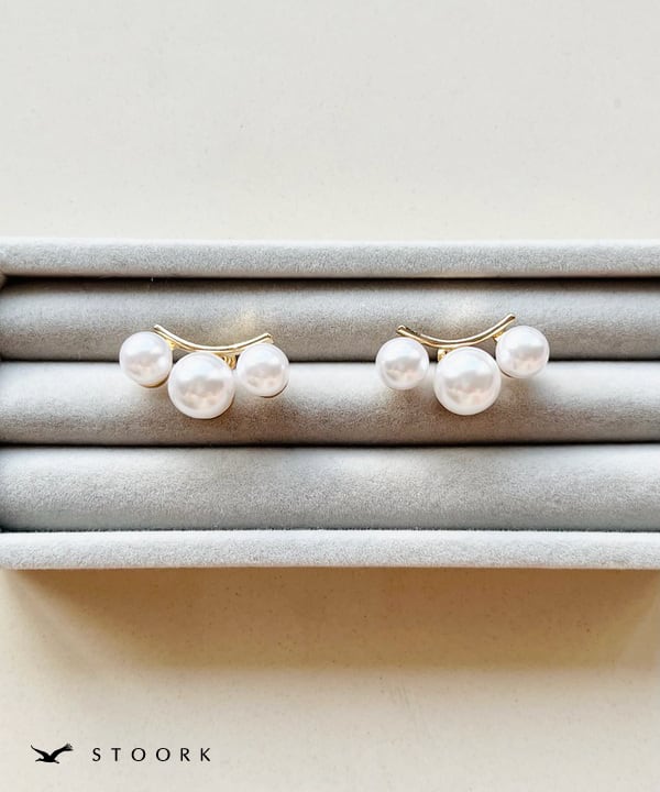 【再入荷】s925 3Pearl Pierce - stoork