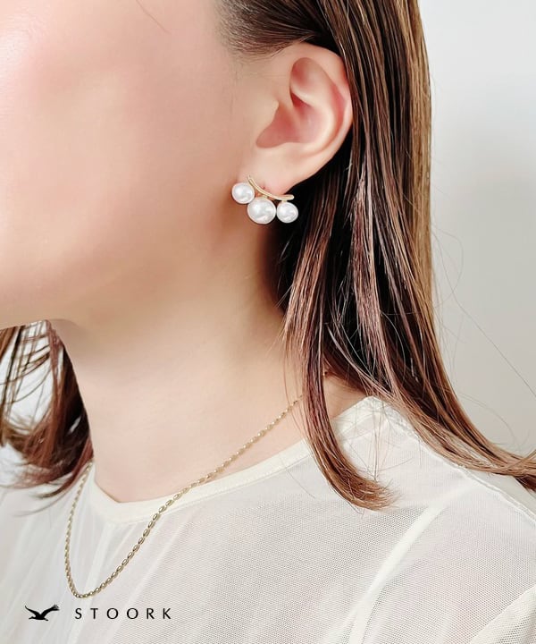 【再入荷】s925 3Pearl Pierce - stoork