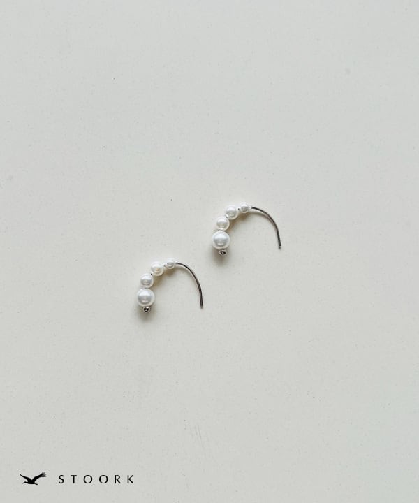 s925 4pearl Pierce - stoork