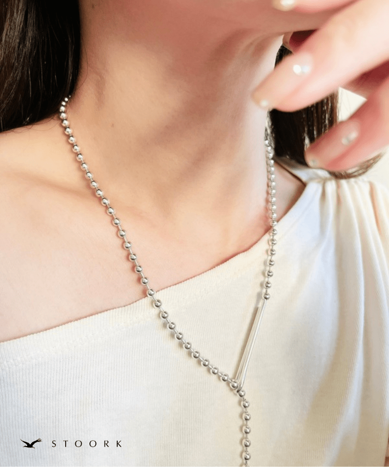 【再入荷】s925 Ball Chain Hook Necklace - stoork