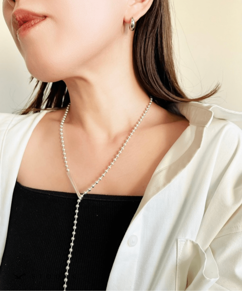 【再入荷】s925 Ball Chain Hook Necklace - stoork