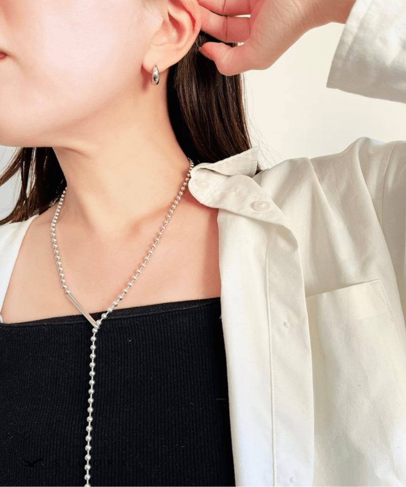 【再入荷】s925 Ball Chain Hook Necklace - stoork