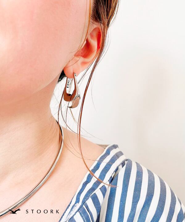 【再入荷】s925 Clear Metal Pierce - stoork