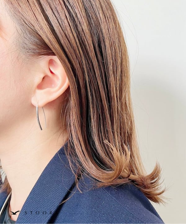 s925 Curve Hook Pierce - stoork