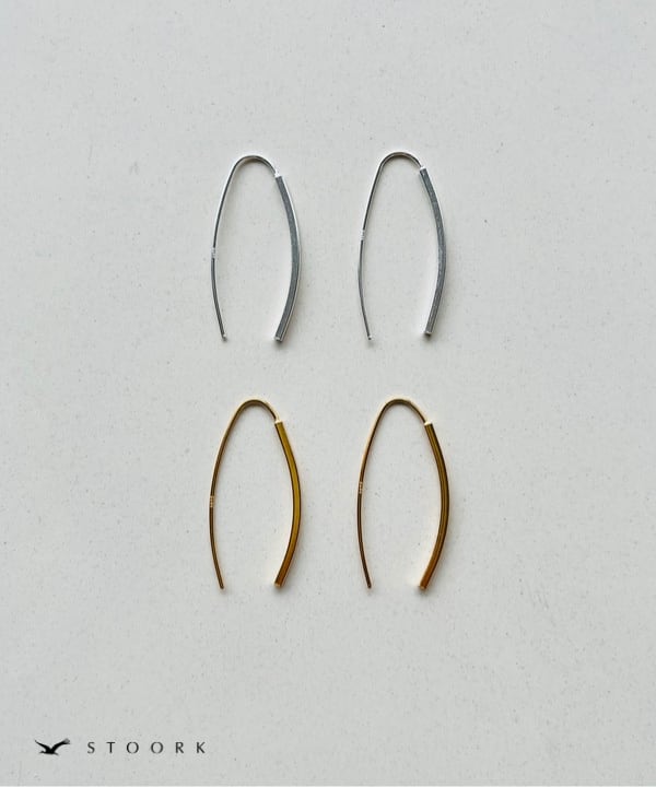 s925 Curve Hook Pierce - stoork