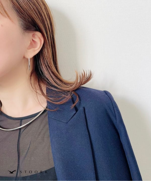 s925 Curve Hook Pierce - stoork
