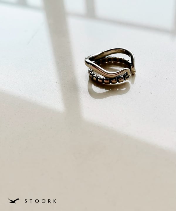【再入荷】s925 Double Ring - stoork