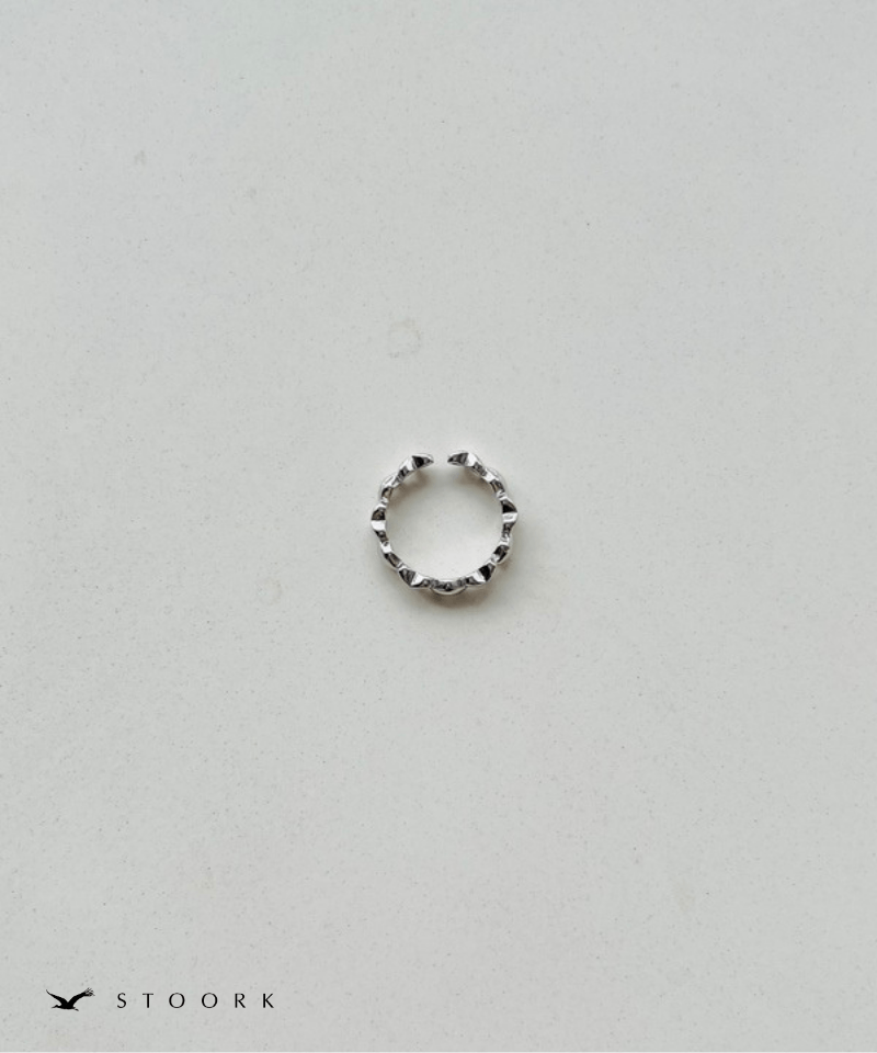 s925 Heart Link Ring - stoork