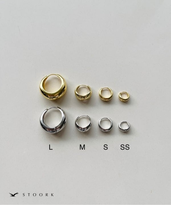 【再入荷】s925 Hoop Pierce_L - stoork