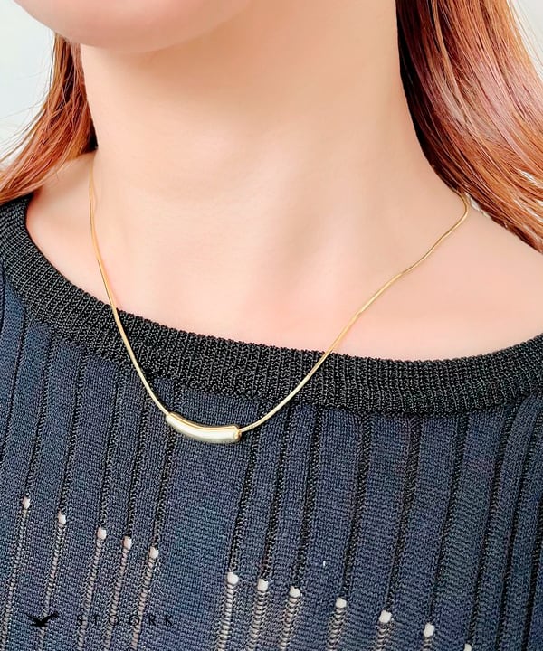 s925 Metal Beans Necklace | 金属アレルギー対応アクセサリー
