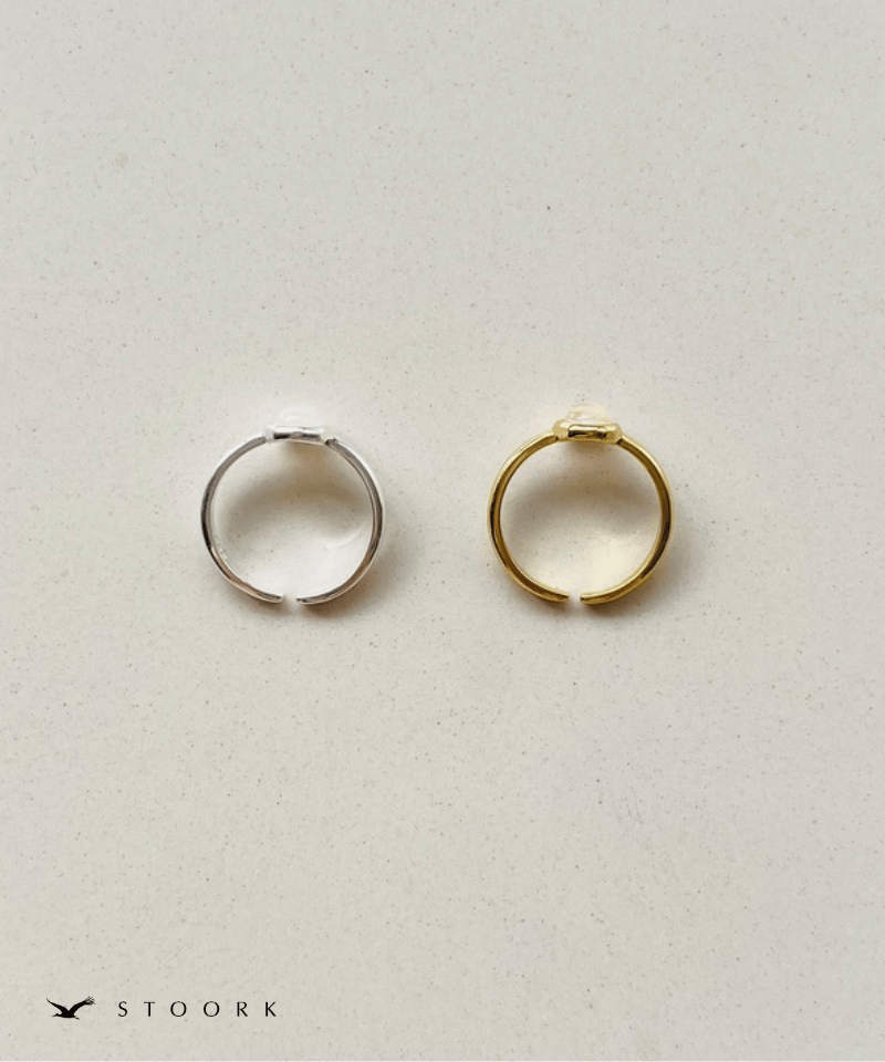 s925 Pale Stone Ring - stoork