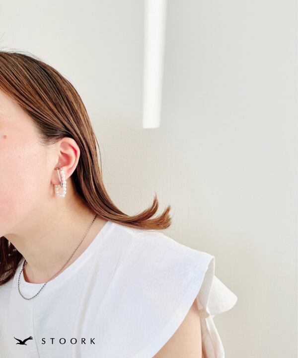 【再入荷】s925 Pearl Ear Cuff - stoork
