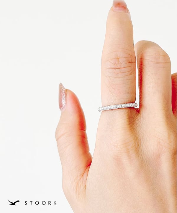 s925 Pearl Line Ring - stoork