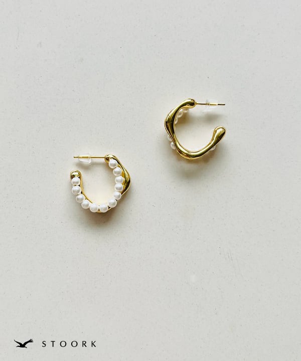 s925 Pearl Zirconia Pierce - stoork