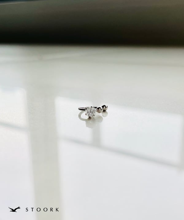s925 Ring Ear Cuff - stoork