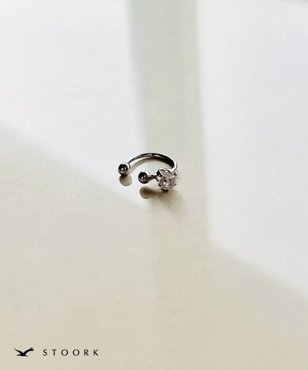 s925 Ring Ear Cuff - stoork