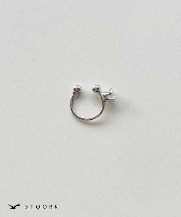 s925 Ring Ear Cuff - stoork