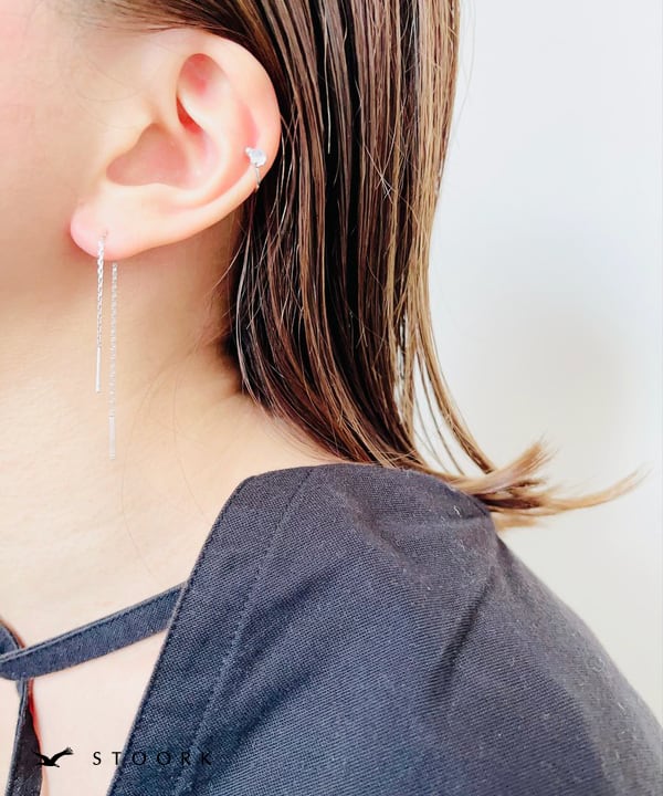 s925 Ring Ear Cuff - stoork