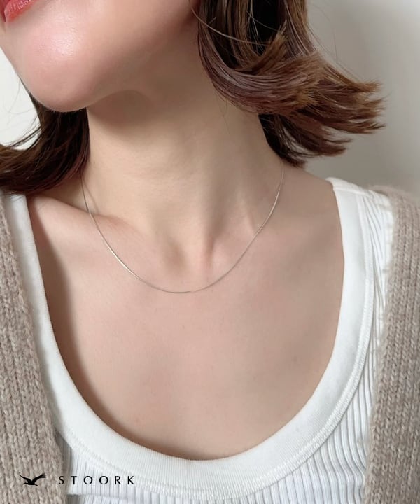 s925 Simple Skin Necklace - stoork