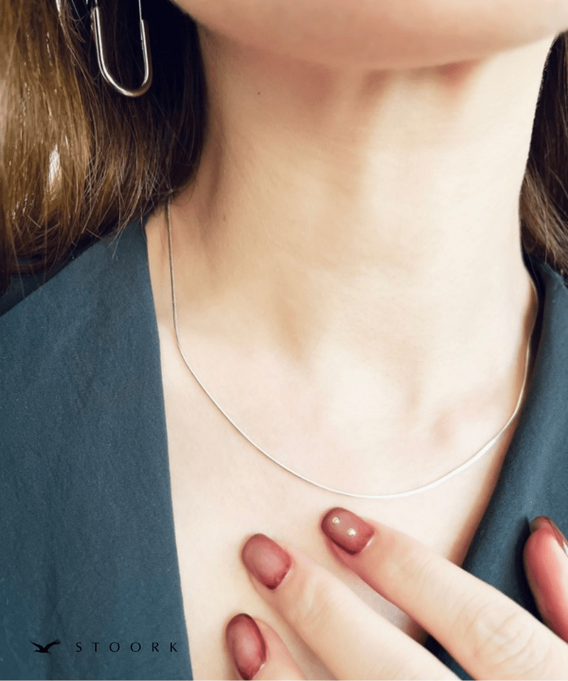 【再入荷】s925 Simple Skin Necklace - stoork