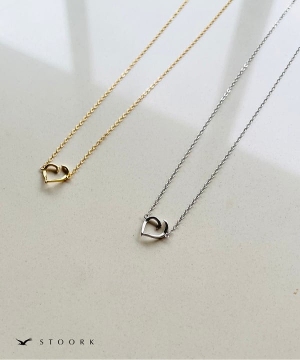 s925 Torsion Heart Necklace - stoork