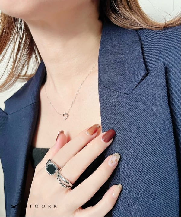 s925 Torsion Heart Necklace - stoork