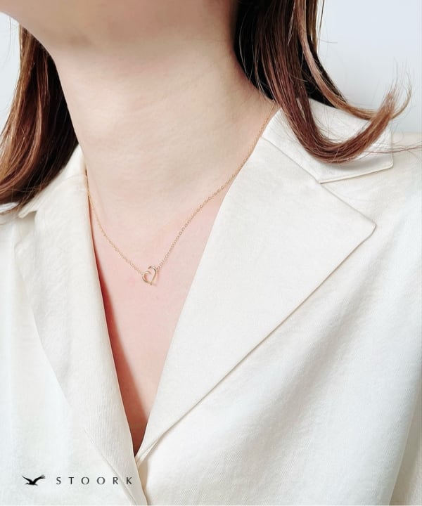 s925 Torsion Heart Necklace - stoork