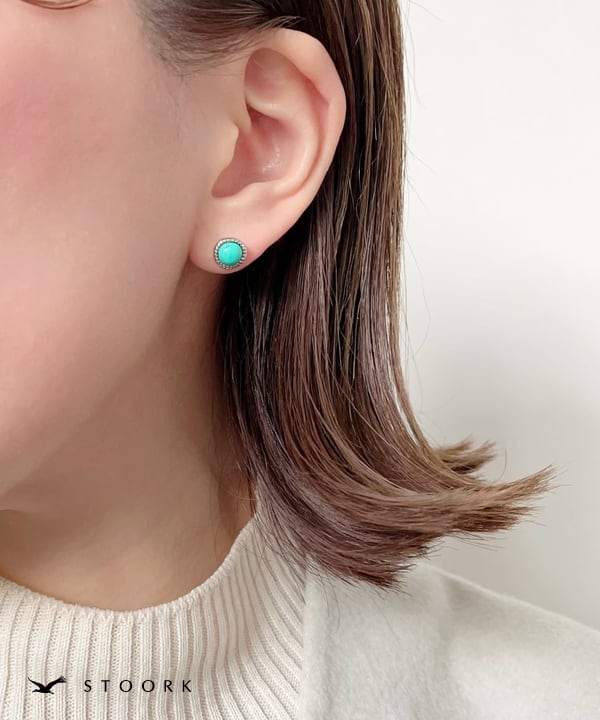 s925 Turquoise Pierce - stoork