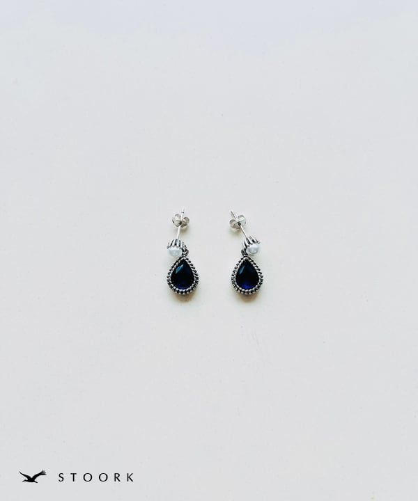 s925 Water Drop Pierce - stoork