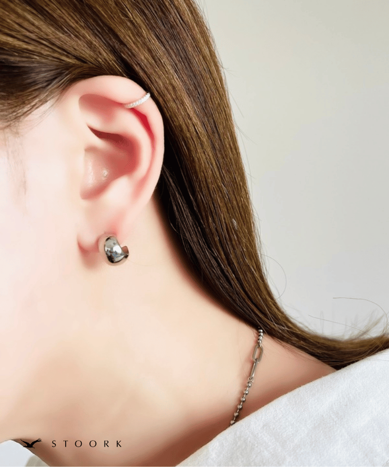 s925 Zircon Line Ear Cuff - stoork