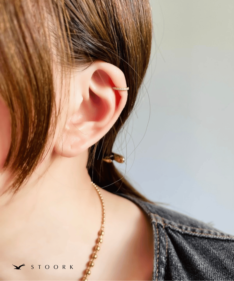 s925 Zircon Line Ear Cuff - stoork