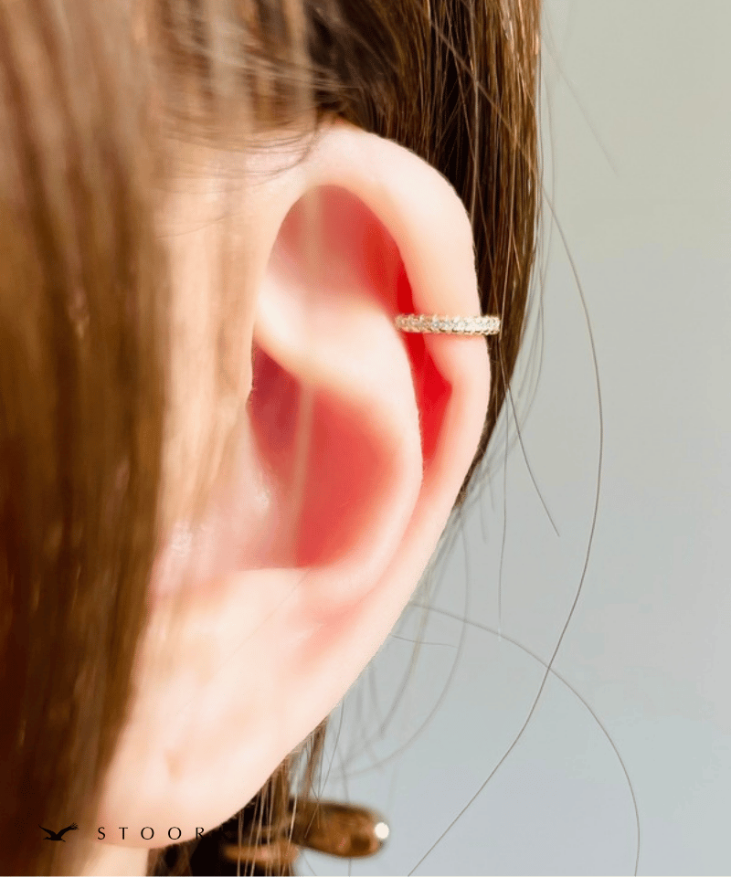 s925 Zircon Line Ear Cuff - stoork