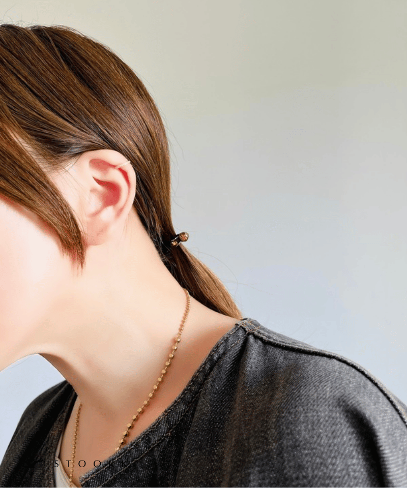 s925 Zircon Line Ear Cuff - stoork