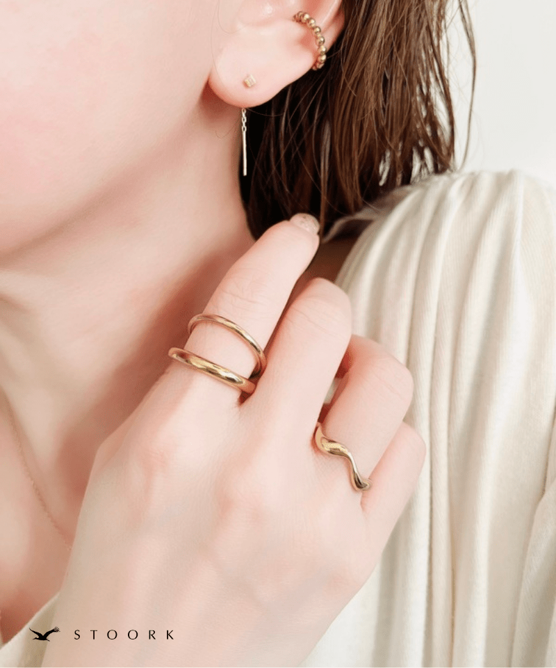 Simple Double Line Ring - stoork