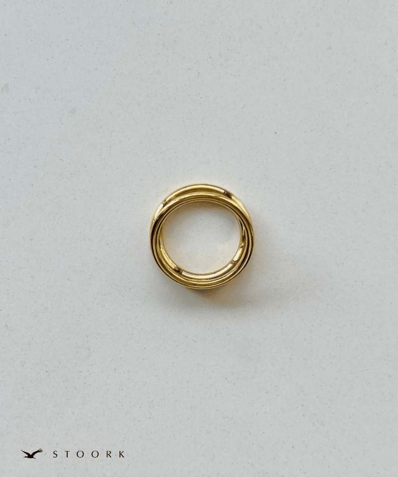 Simple Double Line Ring - stoork