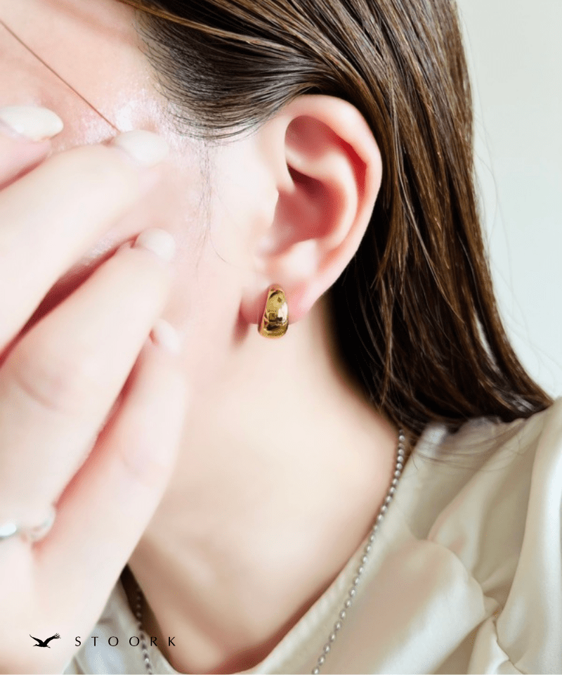 Simple Hoop Earring | 金属アレルギー対応アクセサリー通販ショップstoork(ストーク)