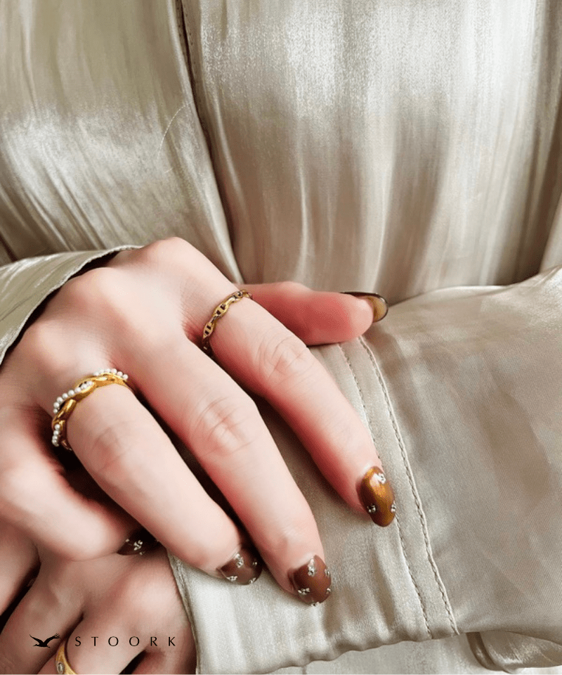 Skinny Link Chain Ring - stoork