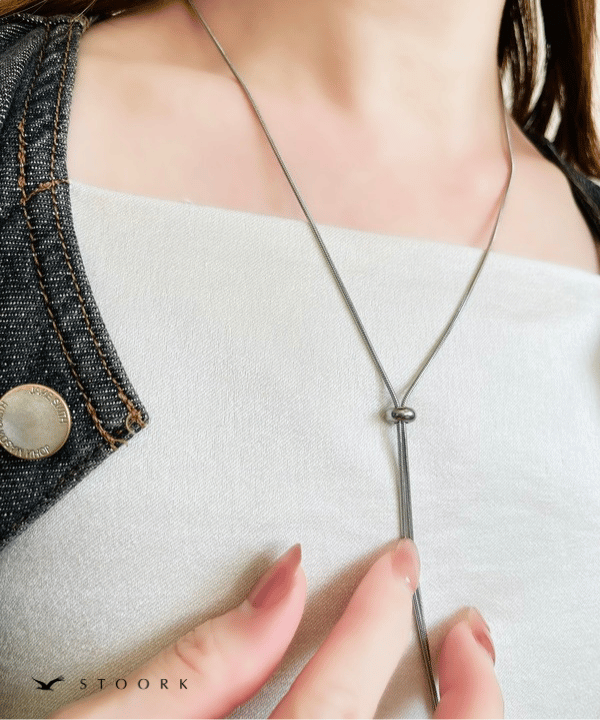 アクセサリー 2WAY STONE LIKE SLIDE CHAIN NECKLACE 2WAY STONE LIKE SLIDE CHAIN NECKLACE