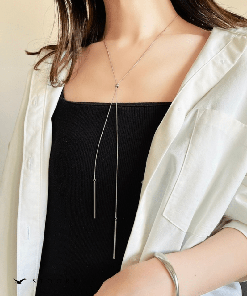 Slide Drop Chain Necklace | 金属アレルギー対応アクセサリー通販 