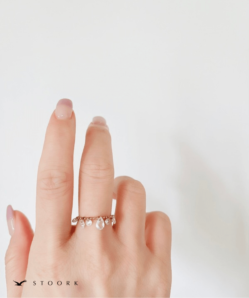 Slider Crystal Ring - stoork