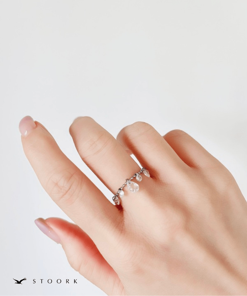 Slider Crystal Ring - stoork