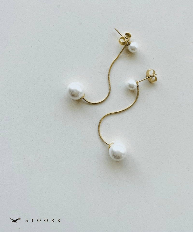 Snake Chain Pearl Pierce - stoork