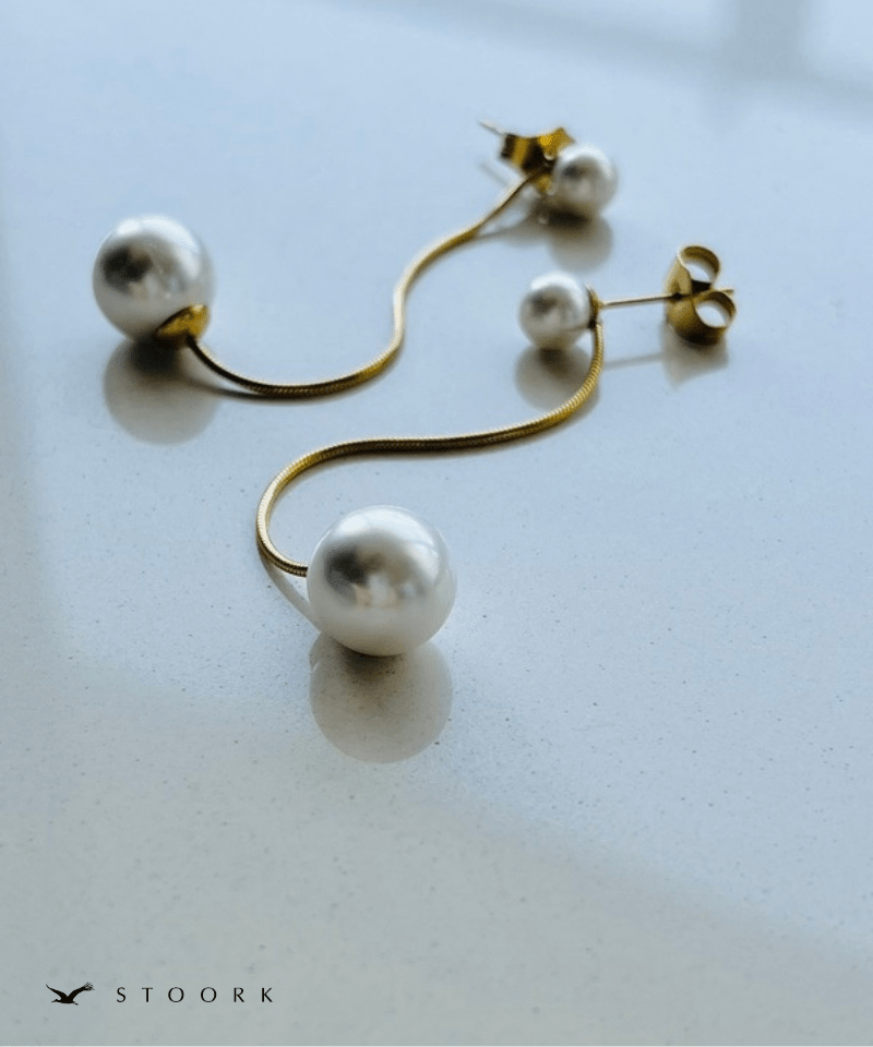 Snake Chain Pearl Pierce - stoork